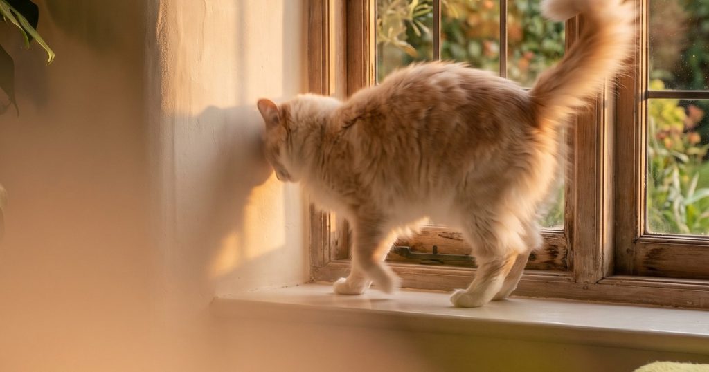 Gata no cio: por que ela mia a noite toda — e o que realmente ajuda